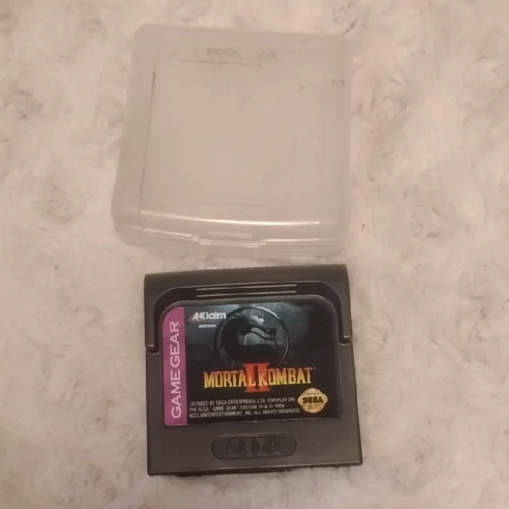 sega Game Gear Mortal Kombat Cartridge video game tested